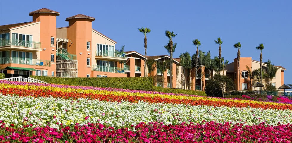 Exterior of Grand Pacific Palisades Resort in Carlsbad, California