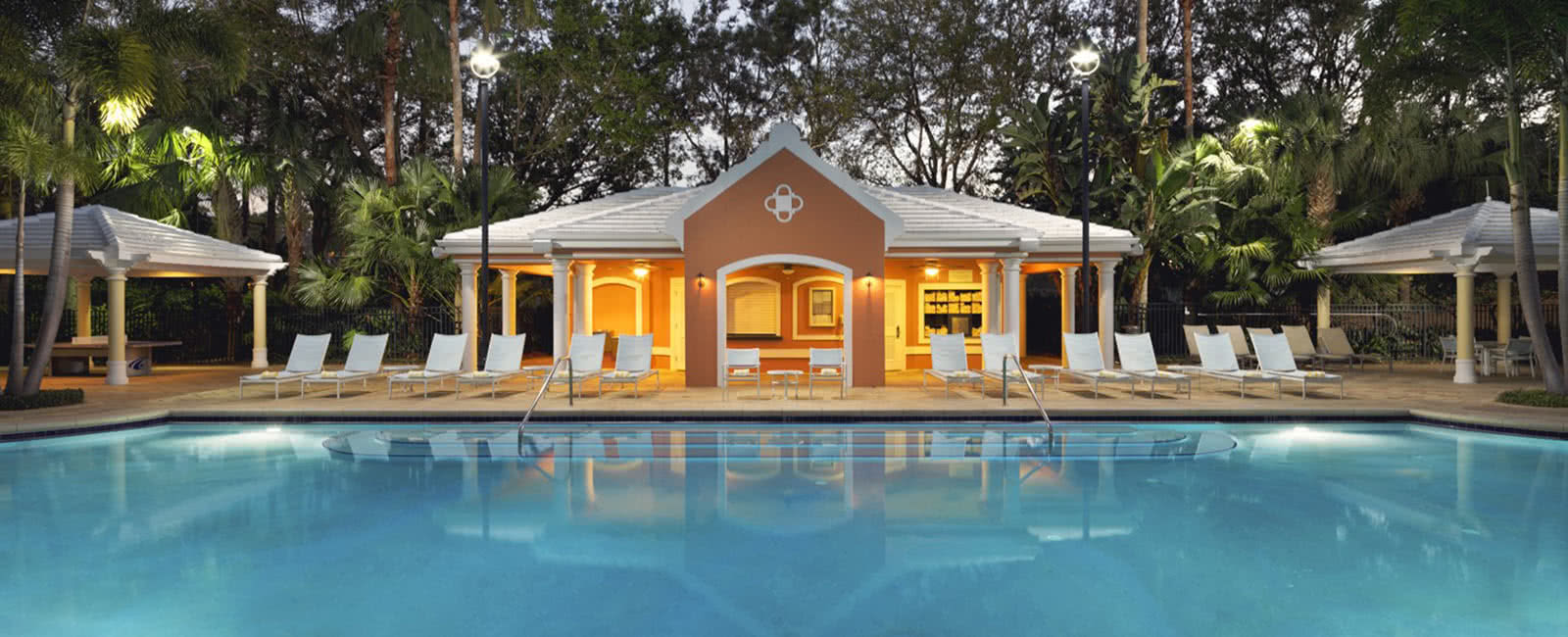 Pool Area of Hilton Grand Vacations Club at SeaWorld in Orlando, Florida