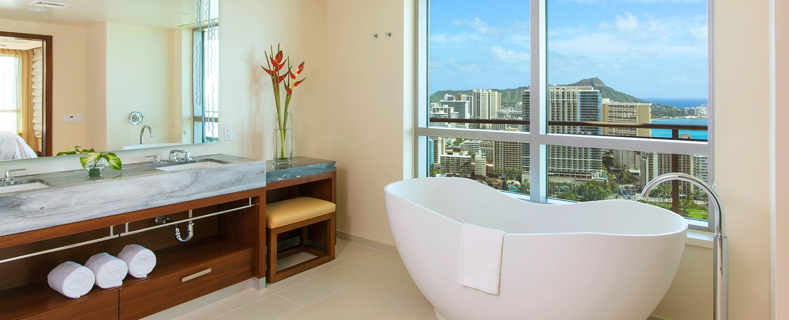 Bathroom at Grand Waikikian Resort in Honolulu, Hawaii