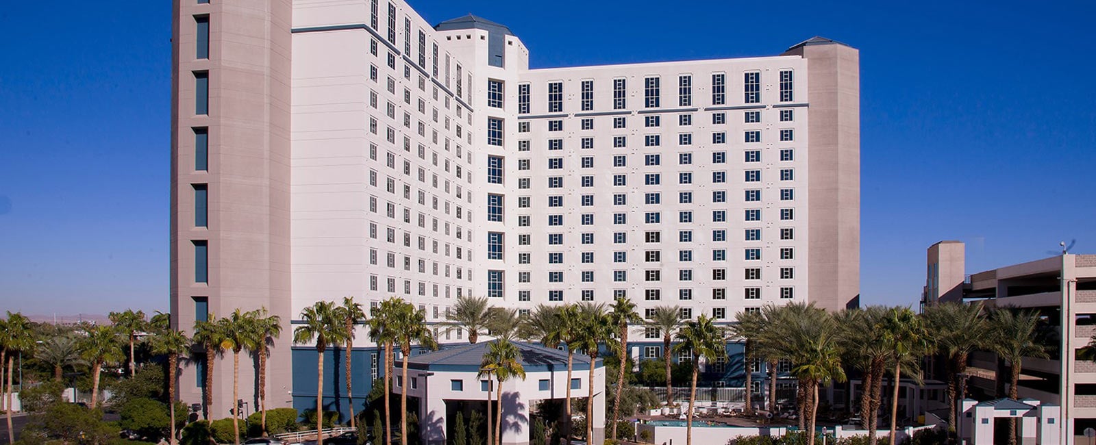 Exterior of Hilton Grand Vacations on Paradise in Las Vegas, Nevada