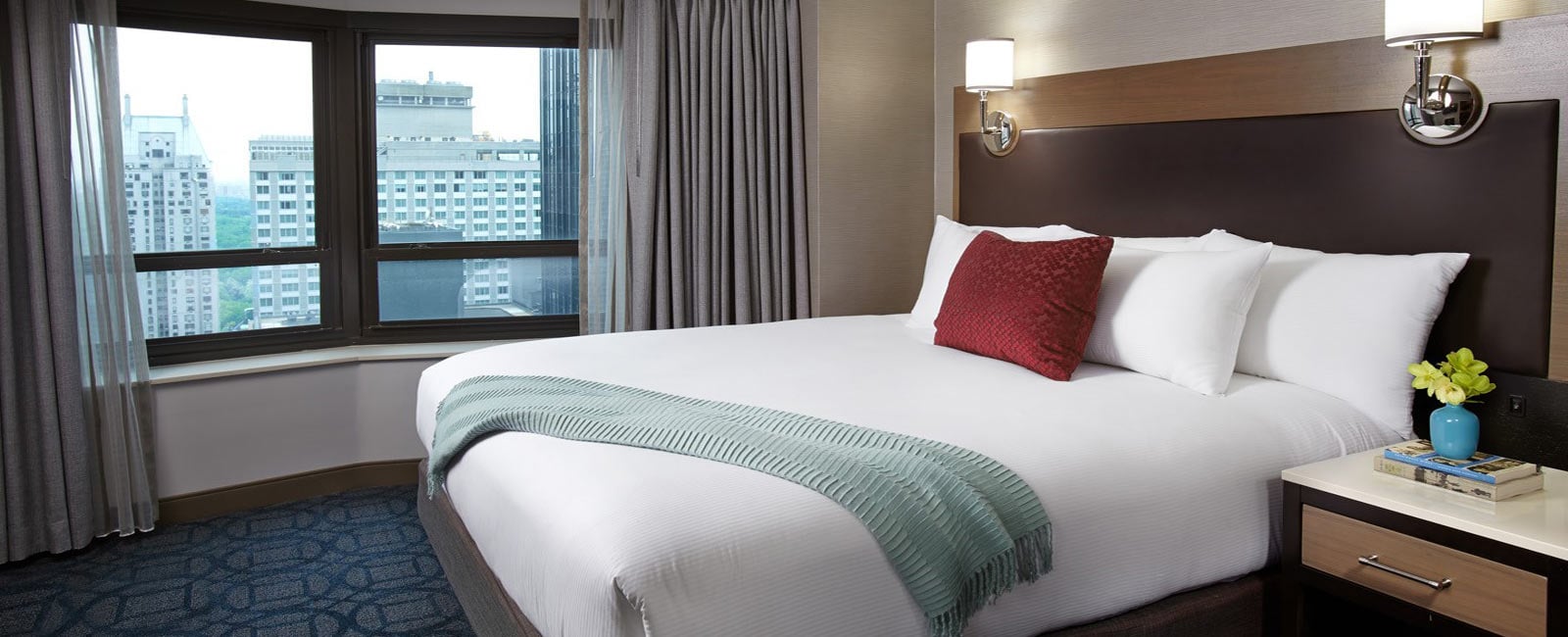 Bedroom at the Hilton Club – New York