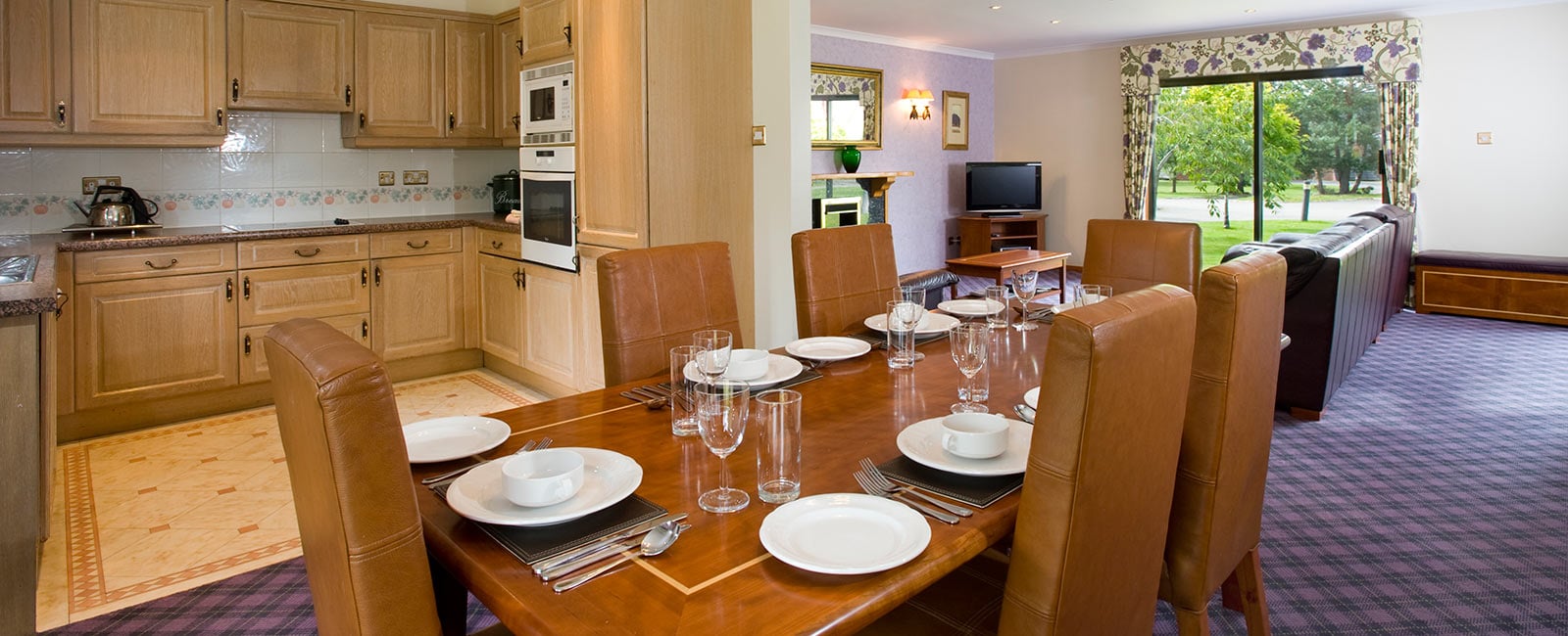 Dining Area and Kitchen at Hilton Grand Vacations Club at Coylumbridge in Inverness-shire, Scotland