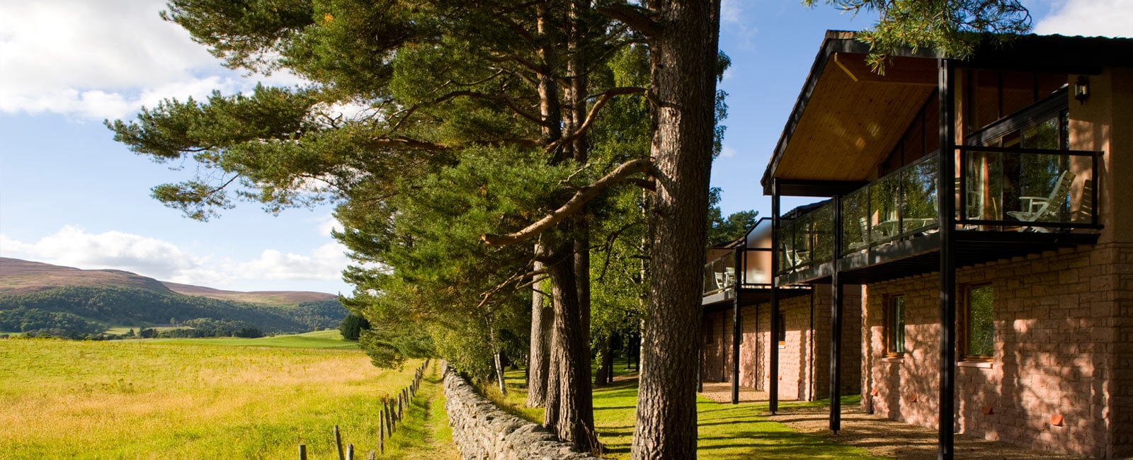 Exterior of Hilton Grand Vacations Club at Craigendarroch Lodges in Royal Deeside, Scotland